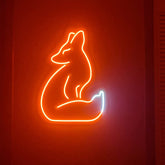 Fox Neon Sign for Wall Decor
